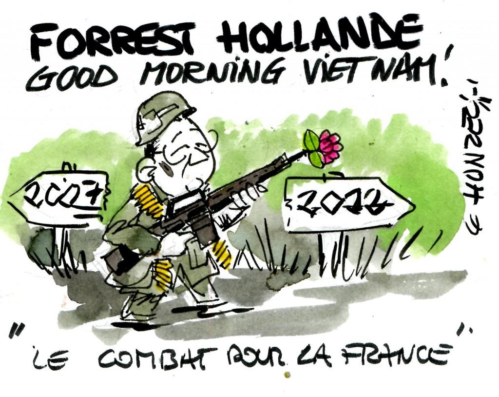 Forrest Hollande part au combat