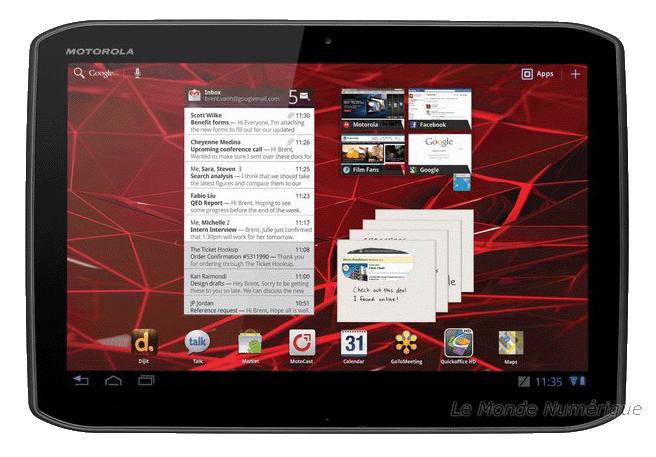Test de la tablette tactile Android Motorola Xoom 2