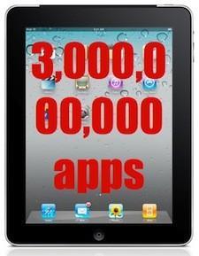 Trois milliards d’applications téléchargées depuis le lancement de l’iPad