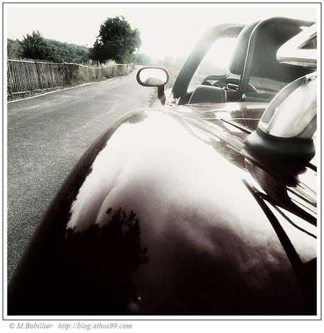 Fiat barchetta cabriolet noir blanc