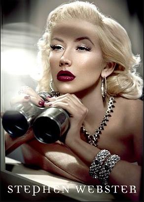 Christina Aguilera pour les bijoux Stephen Webster