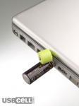 usbcell, des piles rechargeable sur un port USB