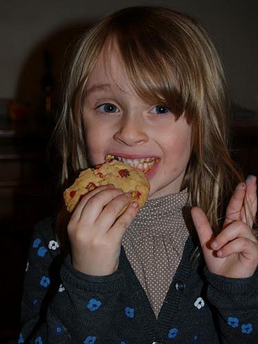 Cookies aux pralines roses