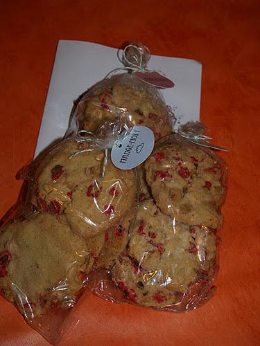 Cookies aux pralines roses