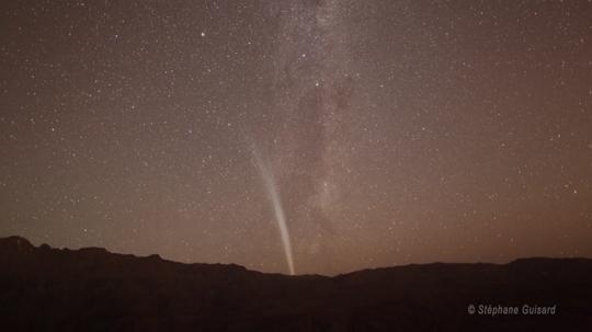 La comète Lovejoy au dessus des Andes
