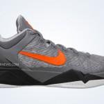 nike zoom kobe vii wolf grey total orange black 5 150x150 Release date: Nike Zoom Kobe VII ‘Wolf’