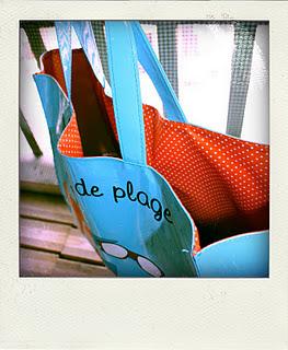 un coucher de soleil ( si, si...)mon sac de l'été.un biso...