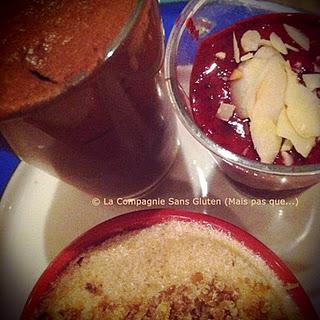 Trio de desserts de fête (sans gluten et sans lait) by my sœurette !