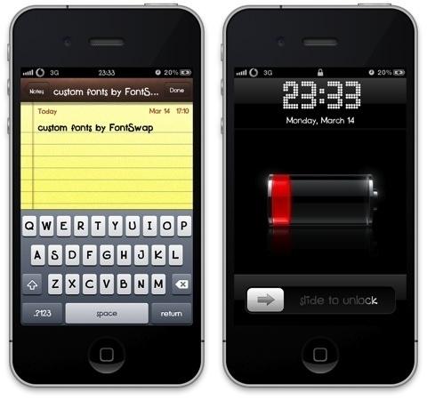 FontSwap, permet de changer les polices de votre iPhone...