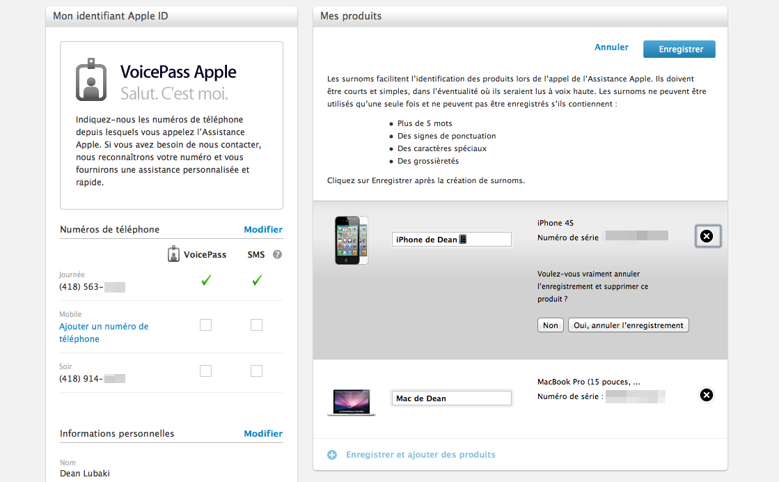 Qu’est-ce le Profil d’Assistance en ligne d’Apple?