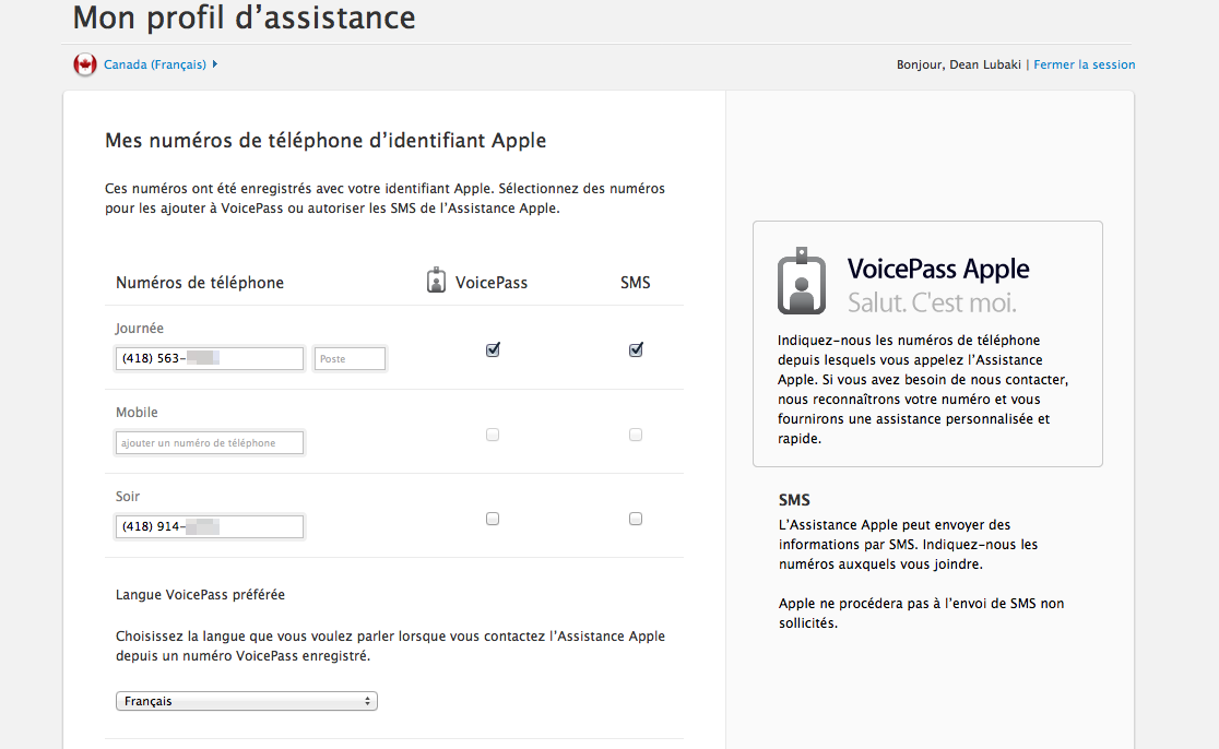 Qu’est-ce le Profil d’Assistance en ligne d’Apple?