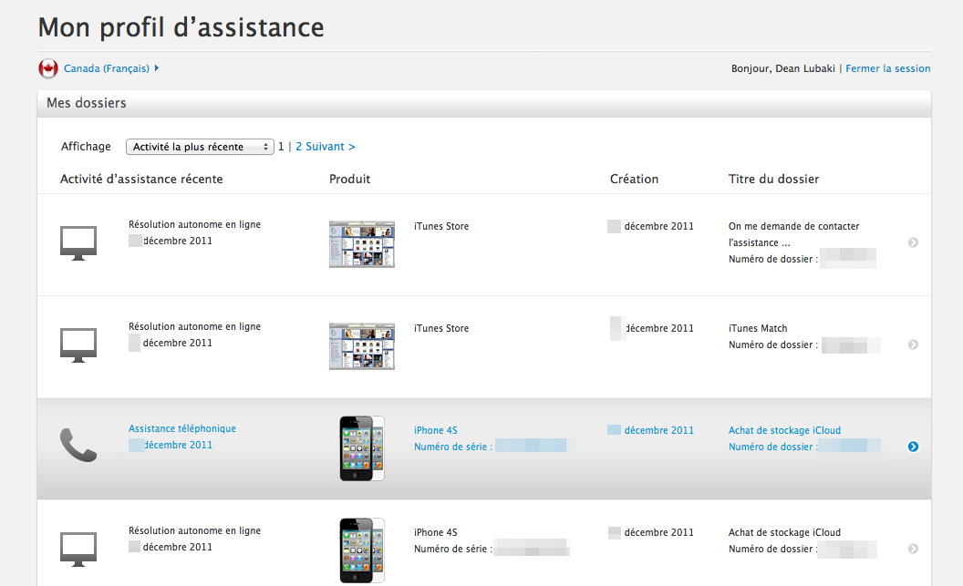 Qu’est-ce le Profil d’Assistance en ligne d’Apple?