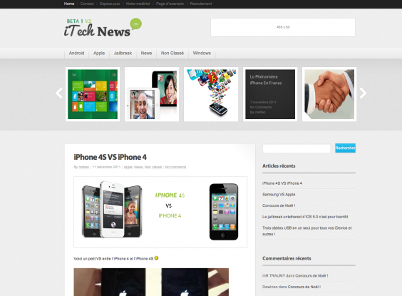 Tester la V2 d’iTech-News