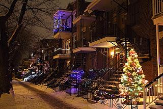 Les illuminations de fin d'année dans les rues de Montréal...