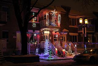 Les illuminations de fin d'année dans les rues de Montréal...
