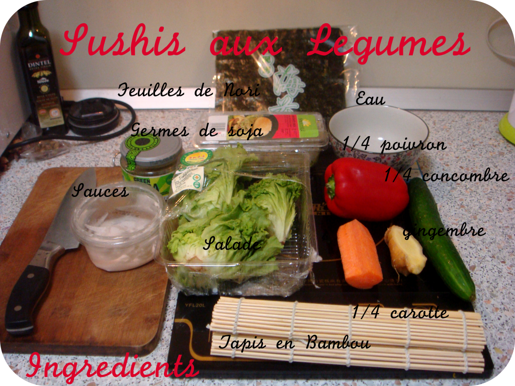 Healthy post: Vegetables sushis