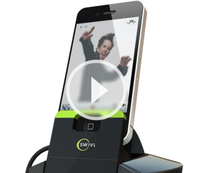 Mettez votre iPhone sur un Swivl et il vous suit. 