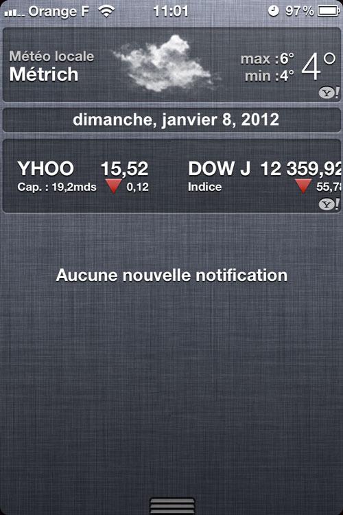 Cydia: Avec SimpleDate ajouter la date à votre Centre de Notifications