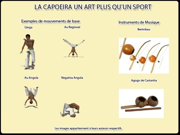 Mouvements et instruments de Capoeira 600x450 La capoeira bien plus qu’une danse, un art de vivre