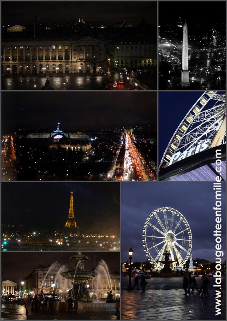 La grande roue de Paris de nuit