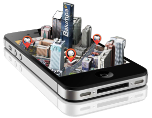 geo localisation mobile 300x233 Balumpa une application pour trouver des sorties et rejoindre ses amis