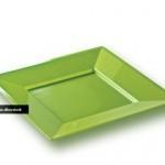 vaisselle jetable design verte