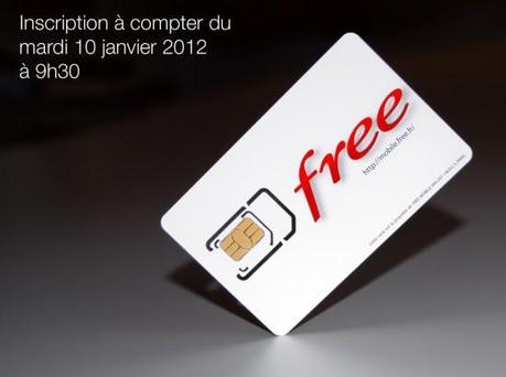 Free Mobile : lancement officiel mardi 10 janvier 2012 à 8h30, inscription dès 9h30 !