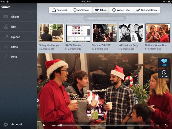 Bientôt une application iPad pour Vimeo