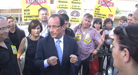 Suivez les déplacements de François Hollande auprès des salariés en danger