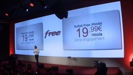 Un forfait illimité à 19,99 pour Free Mobile!