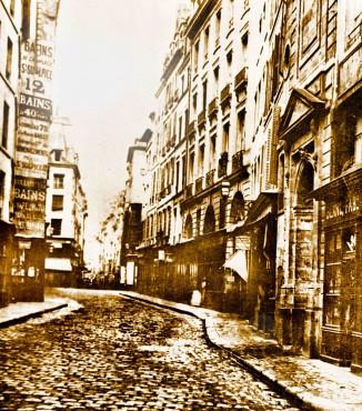 rue de l'Ecole de médecine et des Boucheries vers 1860.jpg