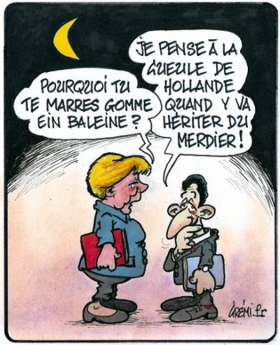Avec le talent des dessinateurs politiques…