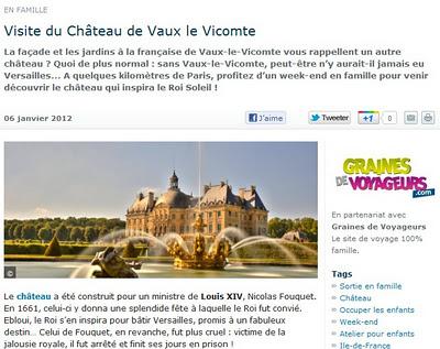 Visitez le Château de Vaux le Vicomte