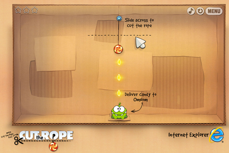 cut_the_rope_1 Cut the Rope : Jeu de détente et réflexion maintenant disponible sur le net