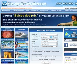 voyagedestination.com - Site de voyage et forfaits voyage – Québec