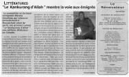 L’auteur et journaliste Bacary Goudiaby obtient un article de presse dans « Le Rénovateur », en Mauritanie (Afrique)