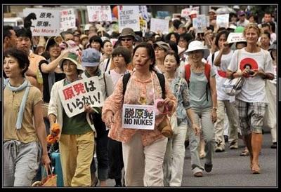 Manifestation anti-nucléaire à Tokyo