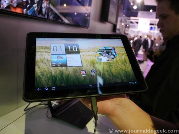  Vidéo et photos de la tablette Acer Iconia Tab A510