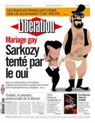Libé, Sarko et le mariage gay