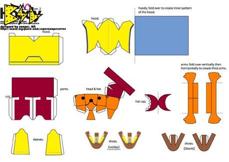 Papertoys Hoody (Serie 4) by dmc (x 5)