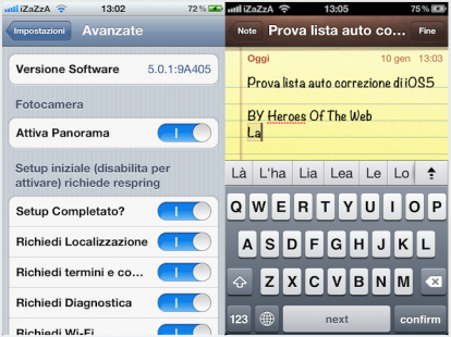 Cydia: Afficher les fonctions cacher d’iOS 5 avec Avanzate