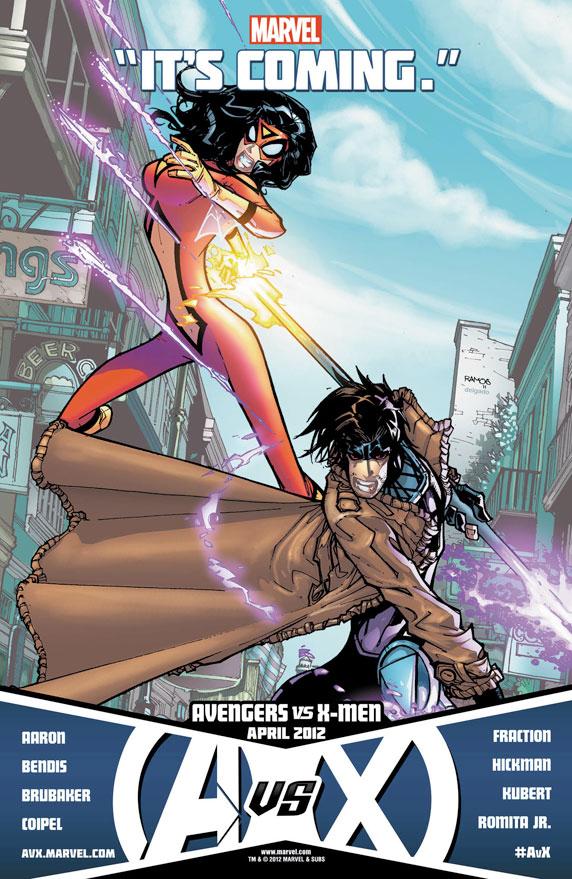 spider woman gambit gnd geek Avengers VS X Men geekart geek gnd geekndev