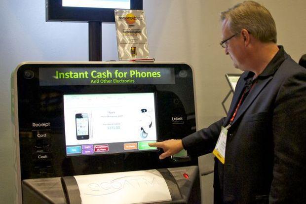 Une ''machine'' rachète cash votre iPhone...