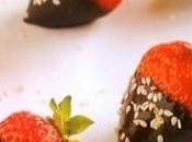 Bouchées fraises chocolat