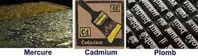 Toxicité humaine des métaux lourds : mercure, plomb et cadmium