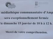 bibliothèque fermée