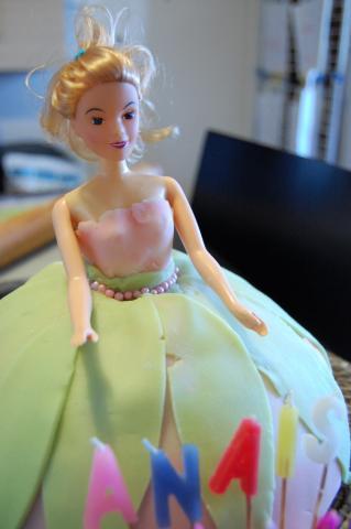 Le gâteau fée-princesse des 4 ans de ma fée-princesse
