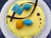 Entremet citron bleu
