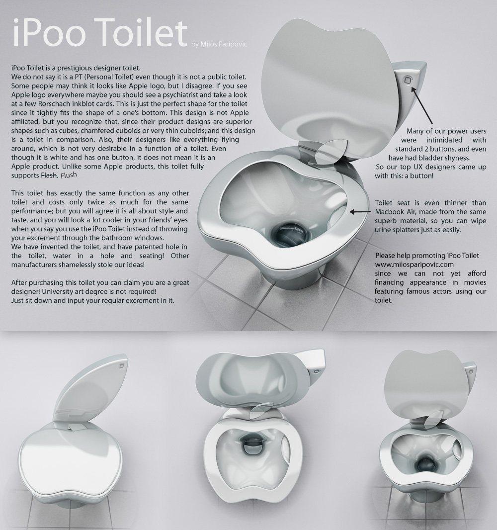 iPooToilet toilettes apple fun geek gnd Découvrez les toilettes iPoo humour 2 geek gnd geekndev