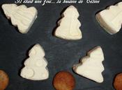 Mousse chocolat blanc sapins Noël